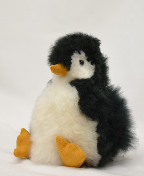 ペンギン｜白×黒｜￥ 8,800｜縦23×横18×幅16cm｜アルパカ製ぬいぐるみ